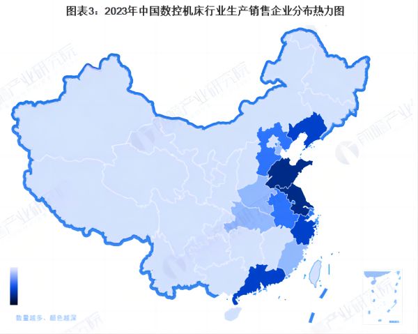 【干貨】2023年數控機床行業產業鏈全景梳理及區域熱力地圖